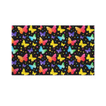 Colorful Watercolor Butterfly Print Polyester Flag