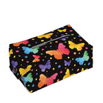 Colorful Watercolor Butterfly Print Rectangle Tissue Box Cover