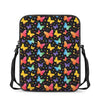 Colorful Watercolor Butterfly Print Rectangular Crossbody Bag