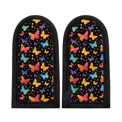 Colorful Watercolor Butterfly Print Skillet Handle Cover