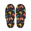 Colorful Watercolor Butterfly Print Slippers