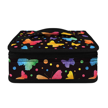 Colorful Watercolor Butterfly Print Small Lunch Bag