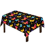 Colorful Watercolor Butterfly Print Tablecloth