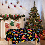 Colorful Watercolor Butterfly Print Tablecloth