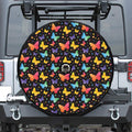Colorful Watercolor Butterfly Print Tire Cover With Camera Hole