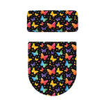 Colorful Watercolor Butterfly Print Toilet Lid And Tank Cover Set