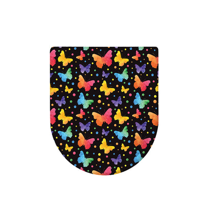 Colorful Watercolor Butterfly Print Toilet Lid Cover