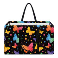 Colorful Watercolor Butterfly Print Utility Tote Bag