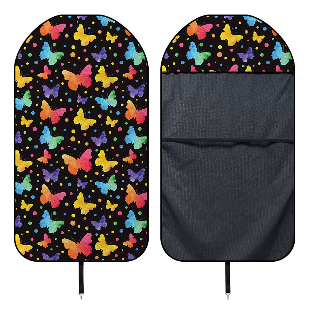 Colorful Watercolor Butterfly Print Waterproof Car Seat Cover