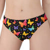 Colorful Watercolor Butterfly Print Women's Panties