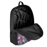 Colorful Watercolor Cattleya Print 17 Inch Backpack