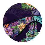 Colorful Watercolor Cattleya Print Basketball