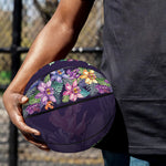 Colorful Watercolor Cattleya Print Basketball