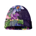 Colorful Watercolor Cattleya Print Beanie