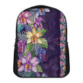 Colorful Watercolor Cattleya Print Casual Backpack