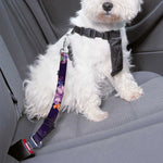 Colorful Watercolor Cattleya Print Dog Seat Belt
