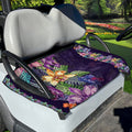 Colorful Watercolor Cattleya Print Golf Cart Seat Cover