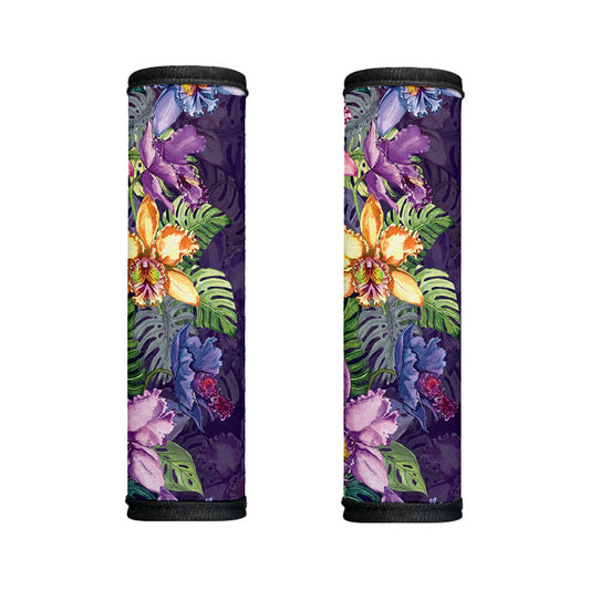 Colorful Watercolor Cattleya Print Handle Covers