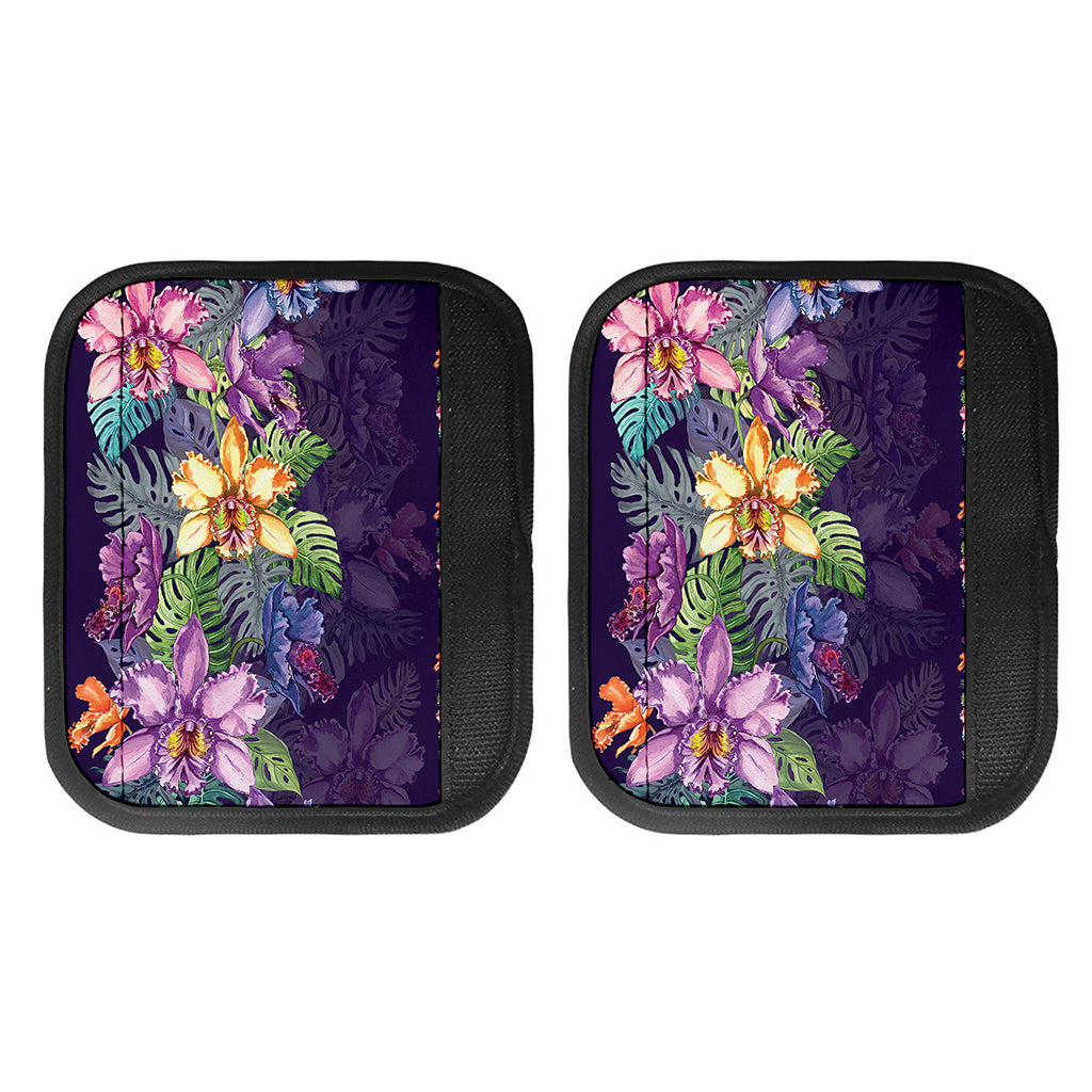 Colorful Watercolor Cattleya Print Handle Covers