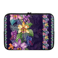 Colorful Watercolor Cattleya Print Laptop Sleeve