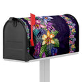 Colorful Watercolor Cattleya Print Mailbox Cover