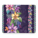 Colorful Watercolor Cattleya Print Mouse Pad
