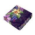 Colorful Watercolor Cattleya Print Outdoor Seat Cushion Cover