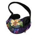Colorful Watercolor Cattleya Print Pet Sling Carrier