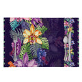 Colorful Watercolor Cattleya Print Placemat