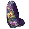 Colorful Watercolor Cattleya Print Waterproof Car Seat Cover
