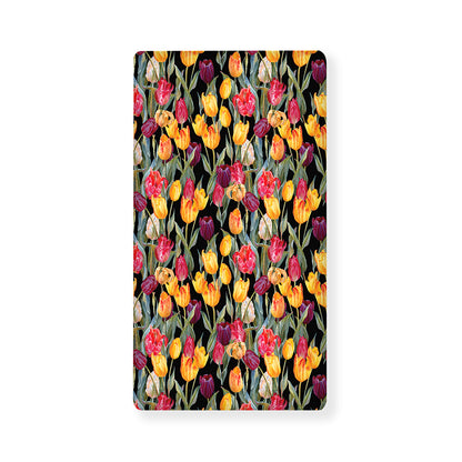 Colorful Watercolor Tulip Pattern Print Baby Crib Sheet
