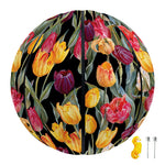 Colorful Watercolor Tulip Pattern Print Basketball