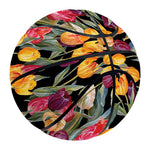 Colorful Watercolor Tulip Pattern Print Basketball