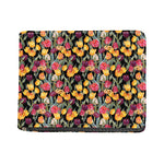 Colorful Watercolor Tulip Pattern Print Bifold Wallet