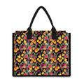 Colorful Watercolor Tulip Pattern Print Canvas Tote Bag