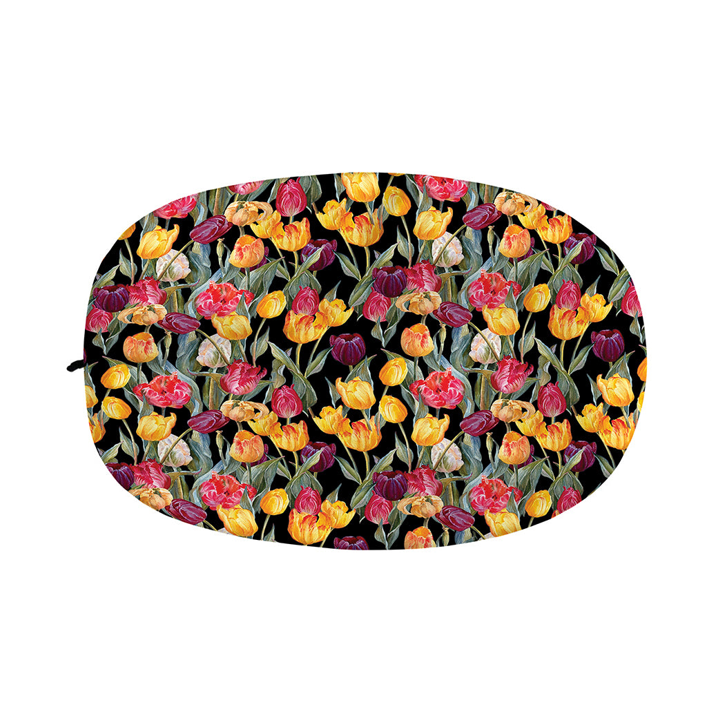 Colorful Watercolor Tulip Pattern Print Car Side Mirror Covers