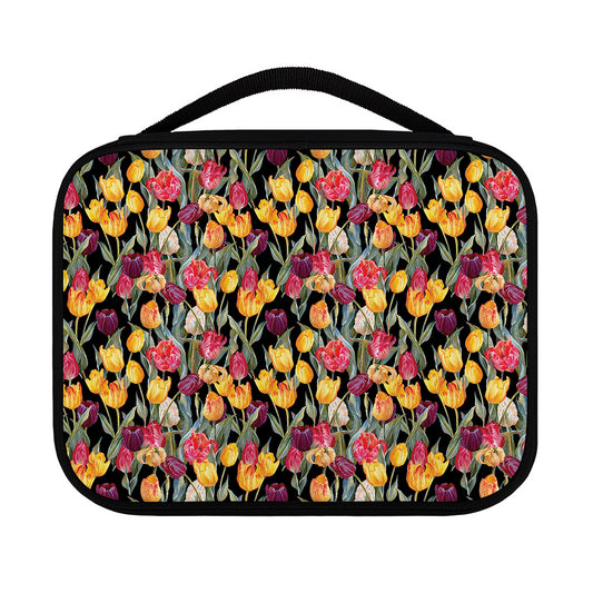 Colorful Watercolor Tulip Pattern Print Classic Bible Case