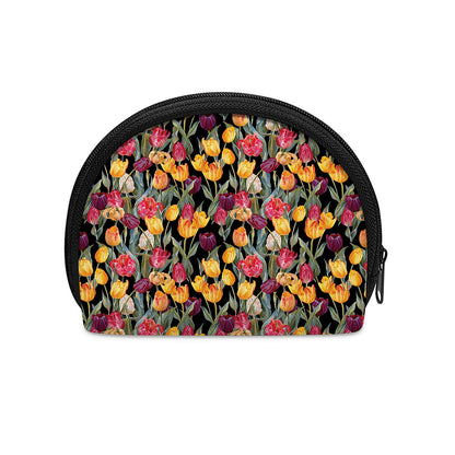 Colorful Watercolor Tulip Pattern Print Coin Purse