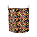 Colorful Watercolor Tulip Pattern Print Collapsible Laundry Basket