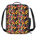 Colorful Watercolor Tulip Pattern Print Crossbody Lunch Bag