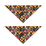 Colorful Watercolor Tulip Pattern Print Dog Bandana