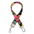 Colorful Watercolor Tulip Pattern Print Dog Seat Belt