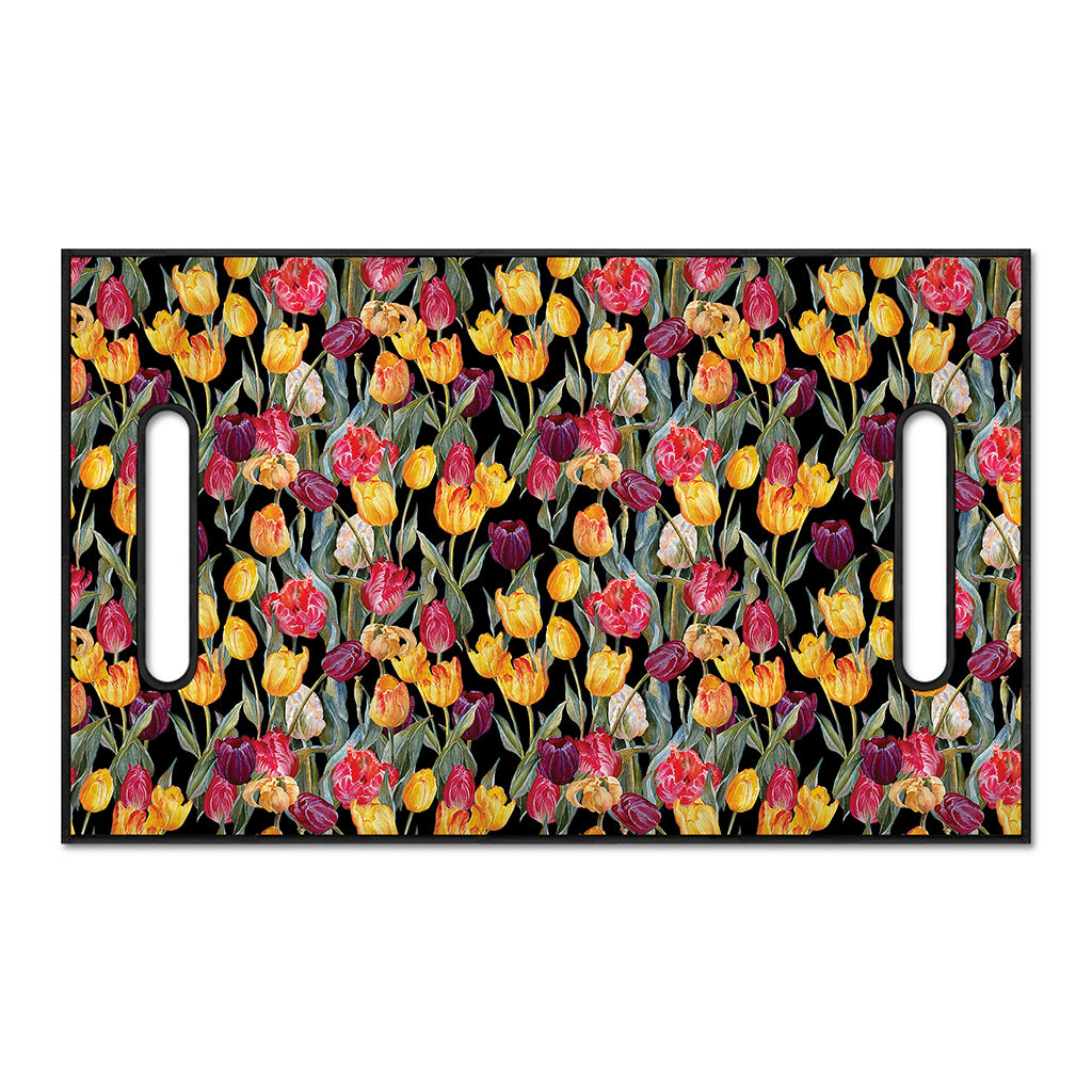 Colorful Watercolor Tulip Pattern Print Golf Cart Seat Cover