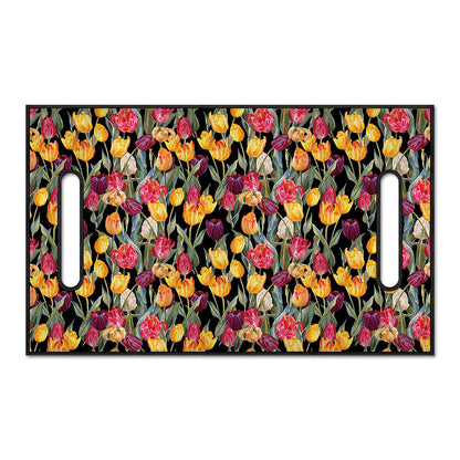 Colorful Watercolor Tulip Pattern Print Golf Cart Seat Cover