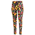 Colorful Watercolor Tulip Pattern Print High-Waisted Pocket Leggings