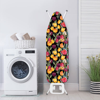 Colorful Watercolor Tulip Pattern Print Ironing Board Cover