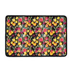 Colorful Watercolor Tulip Pattern Print Kitchen Mat