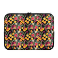 Colorful Watercolor Tulip Pattern Print Laptop Sleeve