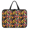 Colorful Watercolor Tulip Pattern Print Laptop Sleeve With Handle