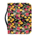 Colorful Watercolor Tulip Pattern Print Leather Bible Cover